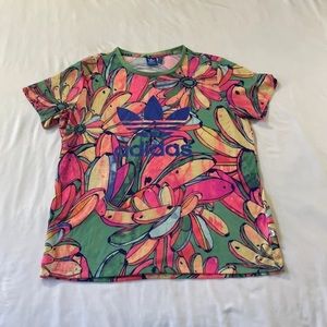 Bold floral pattern shirt